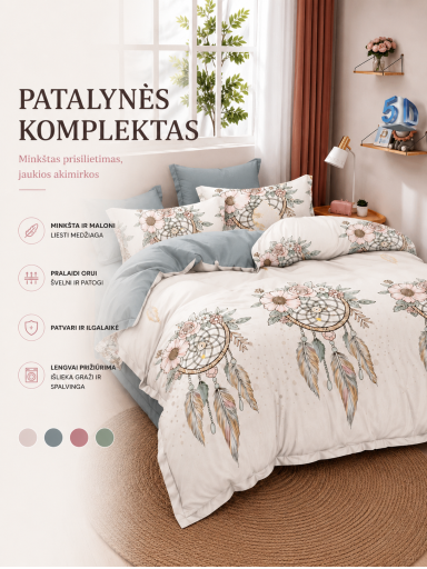Patalynės komplektas „Dream“ – 5D efektas Patalynės komplektas „Dream“ – 5D efektas