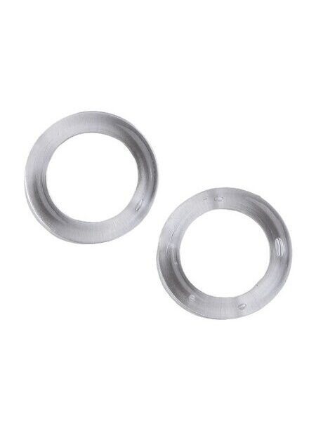 Skaidrus žiedelis romanetės audiniui 9x13 mm. 1